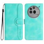 For Nothing Phone 3a Pro Heart Pattern Skin Feel Leather Phone Case(Light Blue)