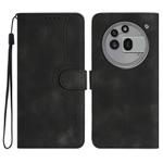 For Nothing Phone 3a Pro Heart Pattern Skin Feel Leather Phone Case(Black)