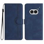 For Nothing Phone 2a Heart Pattern Skin Feel Leather Phone Case(Royal Blue)