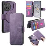 For OnePlus 12 CaseNeo MagSafe RFID Anti-theft Retro Leather Phone Case(Purple)