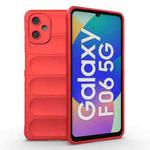 For Samsung Galaxy F06 5G Magic Shield TPU + Flannel Phone Case(Red)