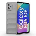 For Samsung Galaxy F06 5G Magic Shield TPU + Flannel Phone Case(Grey)