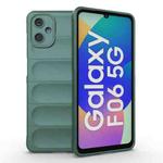 For Samsung Galaxy F06 5G Magic Shield TPU + Flannel Phone Case(Dark Green)