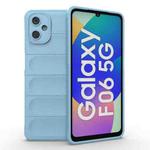 For Samsung Galaxy F06 5G Magic Shield TPU + Flannel Phone Case(Light Blue)