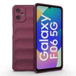 For Samsung Galaxy F06 5G Magic Shield TPU + Flannel Phone Case(Wine Red)