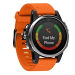 For Garmin QuickFit 20mm Kalebol Dot Texture Silicone Watch Band(Orange)