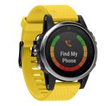 For Garmin QuickFit 20mm Kalebol Dot Texture Silicone Watch Band(Yellow)