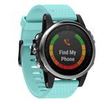 For Garmin QuickFit 20mm Kalebol Dot Texture Silicone Watch Band(Teal)