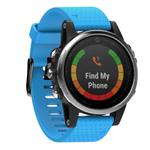 For Garmin QuickFit 20mm Kalebol Dot Texture Silicone Watch Band(Sky Blue)
