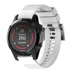 For Garmin QuickFit 22mm Kalebol Triangle Texture Silicone Watch Band(White)