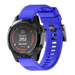 For Garmin QuickFit 22mm Kalebol Triangle Texture Silicone Watch Band(Royal Blue)