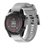 For Garmin QuickFit 22mm Kalebol Triangle Texture Silicone Watch Band(Grey)