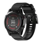For Garmin QuickFit 26mm Kalebol Triangle Texture Silicone Watch Band(Black)