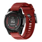 For Garmin QuickFit 26mm Kalebol Triangle Texture Silicone Watch Band(Red)