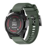 For Garmin QuickFit 26mm Kalebol Triangle Texture Silicone Watch Band(Army Green)
