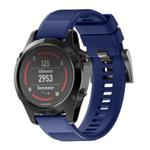 For Garmin QuickFit 26mm Kalebol Triangle Texture Silicone Watch Band(Dark Blue)