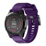 For Garmin QuickFit 26mm Kalebol Triangle Texture Silicone Watch Band(Purple)