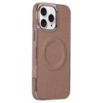 For iPhone 11 Pro Electroplating Soft Side Sticker Leather MagSafe Phone Case(Gold)
