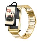 K80 1.57 inch Steel Band IP67 Earphone Detachable Smart Watch, Support Bluetooth Call(Gold)