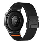 20mm Parachute Buckle Elastic Nylon Watch Band(Black)