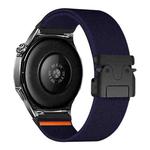 20mm Parachute Buckle Elastic Nylon Watch Band(Dark Blue)