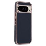For Google Pixel 9 Pro XL Electroplating Soft Side Sticker Leather MagSafe Phone Case(Black)