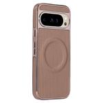 For Google Pixel 9 Pro XL Electroplating Soft Side Sticker Leather MagSafe Phone Case(Gold)
