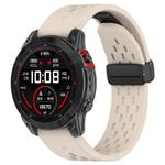 For Garmin QuickFit 22mm Kalebol Magnetic Buckle Silicone Watch Band(Starlight)