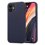 For iPhone 12 mini GOOSPERY SOFT FEELING Liquid TPU Shockproof Soft Case(Navy Blue)