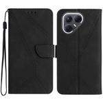 For Tecno Pova 7 Ultra 5G Stitching Embossed Leather Phone Case(Black)