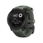 For Garmin Instinct 22mm Kalebol Steel Buckle Silicone Watch Band(Army Green)