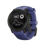 For Garmin Instinct 22mm Kalebol Steel Buckle Silicone Watch Band(Dark Blue)