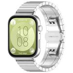 For Huawei Watch Fit3 Kalebol Solid Stainless Steel Strap(Silver)