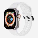 For Apple Watch 46mm / 49mm / 45mm / 44mm Kalebol Ripple Sports Silicone Strap(White)