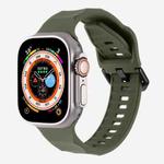 For Apple Watch 42mm / 41mm / 40mm / 38mm Kalebol Ripple Sports Silicone Strap(Dark Green)