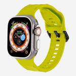 For Apple Watch 42mm / 41mm / 40mm / 38mm Kalebol Ripple Sports Silicone Strap(Fluorescent Green)