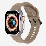 For Apple Watch 42mm / 41mm / 40mm / 38mm Kalebol Ripple Sports Silicone Strap(Brown)