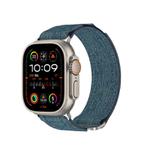 For Apple Watch 42mm / 41mm / 40mm / 38mm Kalebol Canvas Pattern Nylon Loop Strap(Light Blue)