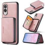 For Samsung Galaxy S25 Edge 5G JEEHOOD J02 Magnetic Zipper Horizontal Flip Leather Phone Case(Pink)