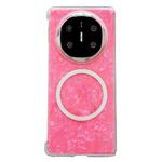 For Huawei Mate X6 Pearlescent Shell Texture MagSafe Phone Case(Red)