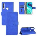 For Motorola Moto G Fast Solid Color Skin Feel Magnetic Buckle Horizontal Flip Calf Texture PU Leather Case with Holder & Card Slots & Wallet(Blue)