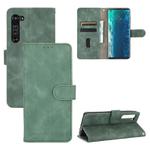 For Motorola Moto Edge Solid Color Skin Feel Magnetic Buckle Horizontal Flip Calf Texture PU Leather Case with Holder & Card Slots & Wallet(Green)