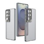 For Samsung Galaxy S25 Ultra 5G GKK Semi-transparent Skin Feel Scale Lens PC Phone Case(Grey)