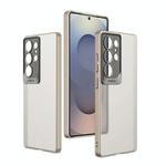 For Samsung Galaxy S25 Ultra 5G GKK Semi-transparent Skin Feel Scale Lens PC Phone Case(Titanium Grey)