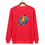 Basketball Player Printed Casual Loose Round Neck Sweatshirt Print On Your Demand, Size:XXXL(Red)