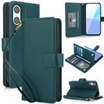 For Sony Xperia 10 VI Multi-Card Wallet RFID Leather Phone Case(Green)