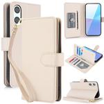 For Sony Xperia 10 VI Multi-Card Wallet RFID Leather Phone Case(Apricot)