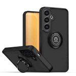 For Samsung Galaxy S25 / S24 5G Q Shadow 1 Series TPU + PC Phone Case with Ring(Black+Black)