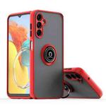 For Samsung Galaxy M14 5G / F14 5G Q Shadow 1 Series TPU + PC Phone Case with Ring(Red)