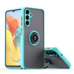 For Samsung Galaxy M14 5G / F14 5G Q Shadow 1 Series TPU + PC Phone Case with Ring(Sky Blue)